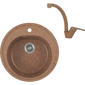 

Кухонная мойка и смеситель GreenStone GRS-08-307 Kaiser County 55244-7 с сифоном, терракот, GRS-08-307 Kaiser County 55244-7 с сифоном, терракот