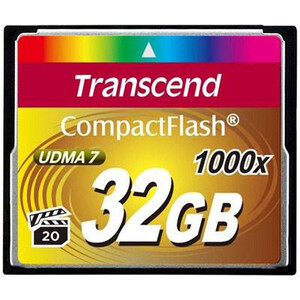 фото Карта памяти transcend 32gb compactflash 1000x (ts32gcf1000)