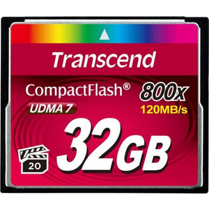 Карта памяти Transcend 32GB Compact Flash 800x (TS32GCF800) карта памяти compact flash 32gb transcend 133x