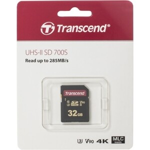 фото Карта памяти transcend 32gb sdhc class 10 uhs-ii u3 v90 r285, w180mb/s (ts32gsdc700s)