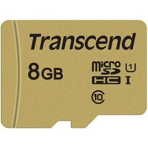 

Карта памяти Transcend 8GB microSDXC Class 10 UHS-I U1 V30 R95, W60MB/s with adapter (TS8GUSD500S), 8GB microSDXC Class 10 UHS-I U1 V30 R95, W60MB/s with adapter (TS8GUSD500S)