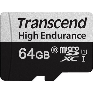 Карта памяти Transcend 64GB microSDXC Class 10 UHS-I U1, R100, W45MB/s without SD adapter (TS64GUSD350V)