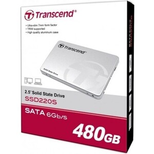 фото Твердотельный накопитель transcend 480gb ssd, 2.5'', sata 6gb/s, tlc (ts480gssd220s)