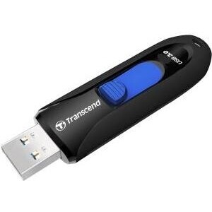 фото Флеш-накопитель transcend 16gb jetflash 790 (black/blue) usb 3.1 (ts16gjf790k)