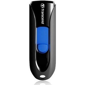 фото Флеш-накопитель transcend 16gb jetflash 790 (black/blue) usb 3.1 (ts16gjf790k)