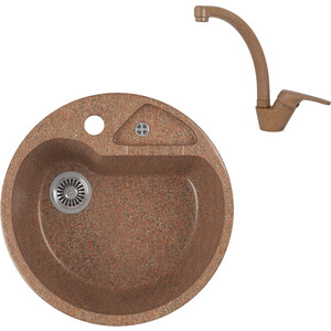 

Кухонная мойка и смеситель GreenStone GRS-08K-307 Kaiser County 55244-7 с сифоном, терракот, GRS-08K-307 Kaiser County 55244-7 с сифоном, терракот