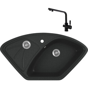 

Кухонная мойка и смеситель GreenStone GRS-10E-343 Kaiser Decor 40144-9 с сифоном, антрацит, GRS-10E-343 Kaiser Decor 40144-9 с сифоном, антрацит