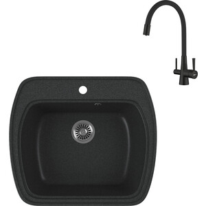 

Кухонная мойка и смеситель GreenStone GRS-11-343 Lemark Comfort LM3075BL с сифоном, антрацит, GRS-11-343 Lemark Comfort LM3075BL с сифоном, антрацит