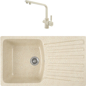 

Кухонная мойка и смеситель GreenStone GRS-12-328 Kaiser Decor 40144-11 с сифоном, бежевая, GRS-12-328 Kaiser Decor 40144-11 с сифоном, бежевая