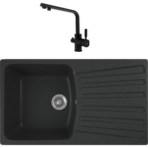 

Кухонная мойка и смеситель GreenStone GRS-12-343 Kaiser Decor 40144-9 с сифоном, антрацит, GRS-12-343 Kaiser Decor 40144-9 с сифоном, антрацит