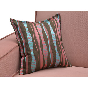 фото Диван прямой ладья авиньон розовый с подушками