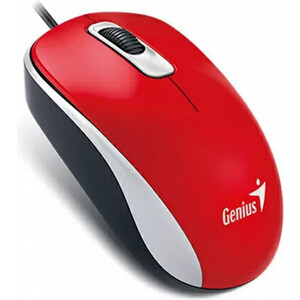 Мышь Genius DX-110 ( Cable, Optical, 1000 DPI, 3bts, USB ) Red (31010009403) мышь sven rx 90 чёрная 2 1кл 1000 dpi блист