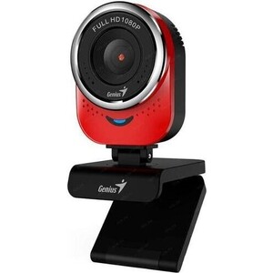 Веб-камера Genius QCam 6000, угол обзора 90гр по вертикали, вращение на 360гр, встроенный микрофон, 1080P полный HD, 30 кад (32200002408) веб камера xiaovv hd usb встроенный микрофон камера с автофокусировкой без привода