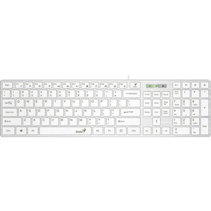 

Клавиатура проводная Genius мультимедийная SlimStar 126, USB, 104 клавиши, 9 горячих кнопок, влагозащищенная, тонкие клавиши клавиши, (31310017418), мультимедийная SlimStar 126, USB, 104 клавиши, 9 горячих кнопок, влагозащищенная, тонкие клавиши клавиши, 