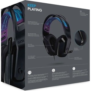 Гарнитура Logitech G335 Wired Gaming Headset - BLACK - 3.5 MM - EMEA - 914 (981-000978) G335 Wired Gaming Headset - BLACK - 3.5 MM - EMEA - 914 (981-000978) - фото 5