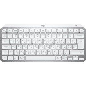 Клавиатура Logitech MX Keys Mini Minimalist Wireless Illuminated Keyboard - PALE GREY - RUS - 2.4GHZ/BT - INTNL (920-010502) ajazz 308i bluetooth 3 0 wireless keyboard 84 classic round keys support windows ios android and other common systems green