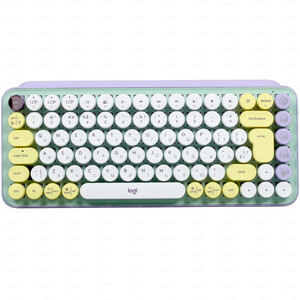 Клавиатура Logitech POP Keys Wireless Mechanical Keyboard With Emoji Keys - DAYDREAM_MINT - RUS - BT - INTNL - BOLT (920-010717) POP Keys Wireless Mechanical Keyboard With Emoji Keys - DAYDREAM_MINT - RUS - BT - INTNL - BOLT (920 - фото 1