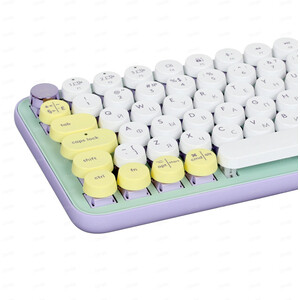 Клавиатура Logitech POP Keys Wireless Mechanical Keyboard With Emoji Keys - DAYDREAM_MINT - RUS - BT - INTNL - BOLT (920-010717) POP Keys Wireless Mechanical Keyboard With Emoji Keys - DAYDREAM_MINT - RUS - BT - INTNL - BOLT (920 - фото 3
