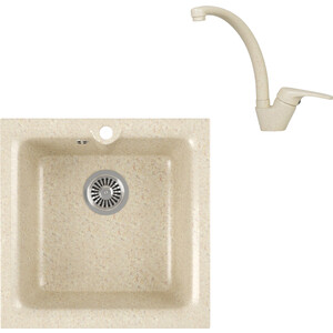 

Кухонная мойка и смеситель GreenStone GRS-42-328 Kaiser County 55244-16 с сифоном, бежевая, GRS-42-328 Kaiser County 55244-16 с сифоном, бежевая