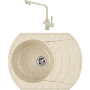 

Кухонная мойка и смеситель GreenStone GRS-65-328 Kaiser Decor 40144-11 с сифоном, бежевая, GRS-65-328 Kaiser Decor 40144-11 с сифоном, бежевая