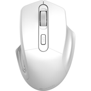 Мышь Canyon 2.4GHz Wireless Optical Mouse with 4 buttons, DPI 800/1200/1600, Pearl white, 115*77*38mm, 0.064kg (CNE-CMSW15PW) фен econ eco bh166d 1600 вт white purple