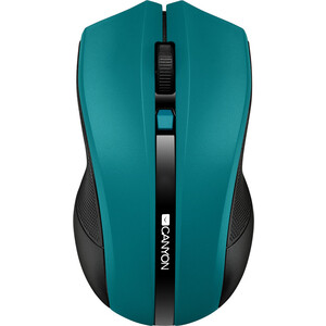 Мышь Canyon MW-5 2.4GHz wireless Optical Mouse with 4 buttons, DPI 800/1200/1600, Green, 122*69*40mm, 0.067kg (CNE-CMSW05G) MW-5 2.4GHz wireless Optical Mouse with 4 buttons, DPI 800/1200/1600, Green, 122*69*40mm, 0.067kg (C - фото 1