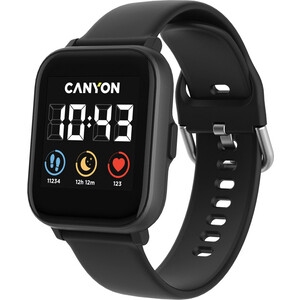 Смарт часы Canyon Smart watch, 1.4inches IPS full touch screen, with music player plastic body, IP68 waterproof, multi-sport m (CNS-SW78BB) - фото 2