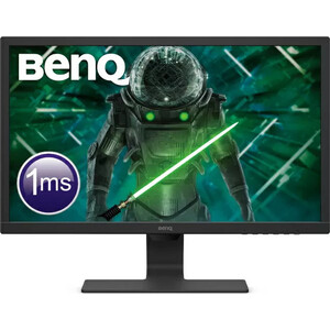 фото Монитор benq 24'', gl2480e tn led 1920x1080 1ms 16:9 250 cd/m2 1000:1 12m:1 170/160 d-sub dvi hdmi flicker-fr (9h.lhxlb.vfe)