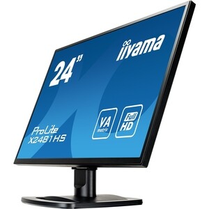 фото Монитор iiyama 23,6'' prolite x2481hs-b1 1920x1080 va led 16:9 6ms vga dvi hdmi 12m:1 3000:1 178/178 250cd tilt (x2481hs-b1)