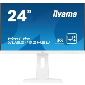 фото Монитор iiyama 23,8'' prolite xub2492hsu-w1 1920x1080 ips led 16:9 4ms vga hdmi dp 2*usb2.0 5m:1 1000:1 178/178 (xub2492hsu-w1)