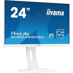 фото Монитор iiyama 23,8'' prolite xub2492hsu-w1 1920x1080 ips led 16:9 4ms vga hdmi dp 2*usb2.0 5m:1 1000:1 178/178 (xub2492hsu-w1)