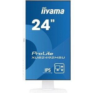 фото Монитор iiyama 23,8'' prolite xub2492hsu-w1 1920x1080 ips led 16:9 4ms vga hdmi dp 2*usb2.0 5m:1 1000:1 178/178 (xub2492hsu-w1)