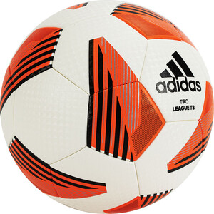 Мяч футбольный Adidas Tiro League TB FS0374, р.5, IMS, 32 пан., бело-оранжевый - фото 2