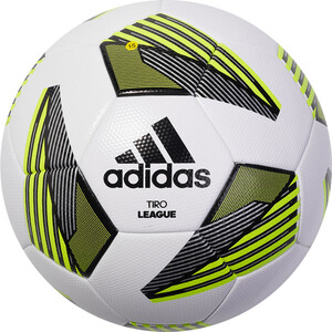 Мяч футбольный Adidas Tiro Lge Tsbe FS0369, р.5, 32 пан., FIFA Quality, бело-желтый - фото 1