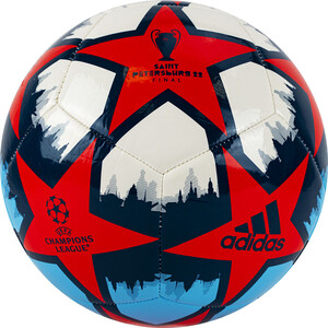 фото Мяч футбольный adidas ucl club st.p h57809, р.5, 12 пан., красно-бело-синий
