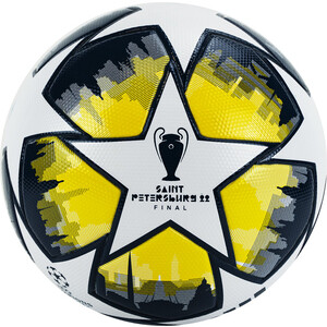 фото Мяч футбольный adidas ucl league st.p h57820, р.5, 32 пан., fifa quality, бело-сине-желтый