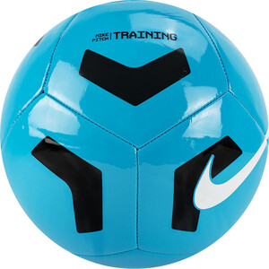 фото Мяч футбольный nike pitch training ball, cu8034-434, р.5, 12 пан., голубой