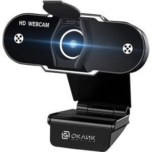 фото Камера web oklick ok-c012hd черный 1mpix (1280x720) usb2.0 с микрофоном (ok-c012hd)