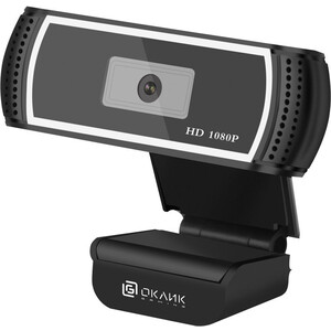 Камера Web Oklick OK-C013FH черный 2Mpix (1920x1080) USB2.0 с микрофоном (OK-C013FH) камера web oklick ok c013fh 2mpix 1920x1080 usb2 0 с микрофоном ok c013fh