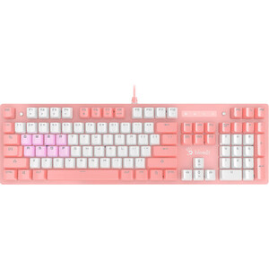 Клавиатура A4Tech Bloody B800 Dual Color механическая розовый/белый USB for gamer LED (B800 PINK) флешка netac ua31 256gb usb 3 2 розовый белый cherry blossom pink nt03ua31n 256g 32pk