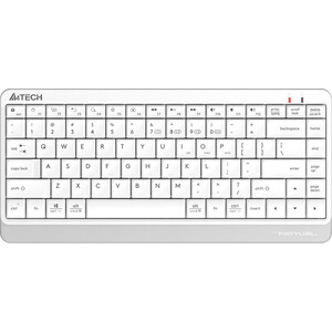 Клавиатура A4Tech Fstyler FBK11 белый/серый USB беспроводная BT/Radio slim (FBK11 WHITE) скакалка беспроводная onlytop со счетчиком и утяжелителями белый
