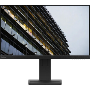 фото Монитор lenovo 23.8'' thinkvision e24-28 черный ips 6ms 16:9 hdmi m/m матовая has pivot 250cd 178гр/178гр 1920 (62b6mar3eu)