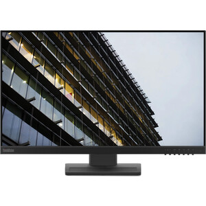 фото Монитор lenovo 23.8'' thinkvision e24-28 черный ips 6ms 16:9 hdmi m/m матовая has pivot 250cd 178гр/178гр 1920 (62b6mar3eu)