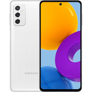 Смартфон Samsung Galaxy M52 128Gb 6Gb белый моноблок 3G 4G 6.7'' 1080x2400 Android 11 64Mpix 802.11 a/b/ (SM-M526BZWH) Galaxy M52 128Gb 6Gb белый моноблок 3G 4G 6.7" 1080x2400 Android 11 64Mpix 802.11 a/b/ (SM-M526 - фото 1