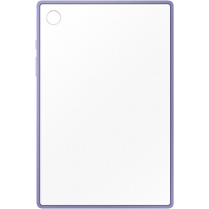 фото Чехол samsung galaxy tab a8 clear edge cover полиуретан прозрачный/фиолетовый (ef-qx200tvegru) (ef-qx200tvegru)