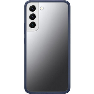 Чехол (клип-кейс) Samsung Galaxy S22+ Frame Cover прозрачный/темно-синий (EF-MS906CNEGRU) (EF-MS906CNEGRU) чехол клип кейс promate cloud i6 синий
