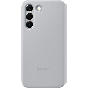 фото Чехол (флип-кейс) samsung galaxy s22 smart led view cover светло-серый (ef-ns901pjegru) (ef-ns901pjegru)