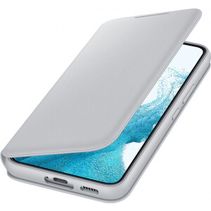 фото Чехол (флип-кейс) samsung galaxy s22 smart led view cover светло-серый (ef-ns901pjegru) (ef-ns901pjegru)