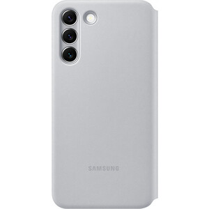 фото Чехол (флип-кейс) samsung galaxy s22+ smart led view cover светло-серый (ef-ns906pjegru) (ef-ns906pjegru)