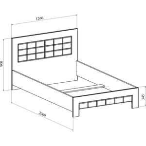 фото Кровать compass изабель из-710к (с ламелью и опорами) белое дерево 200x120